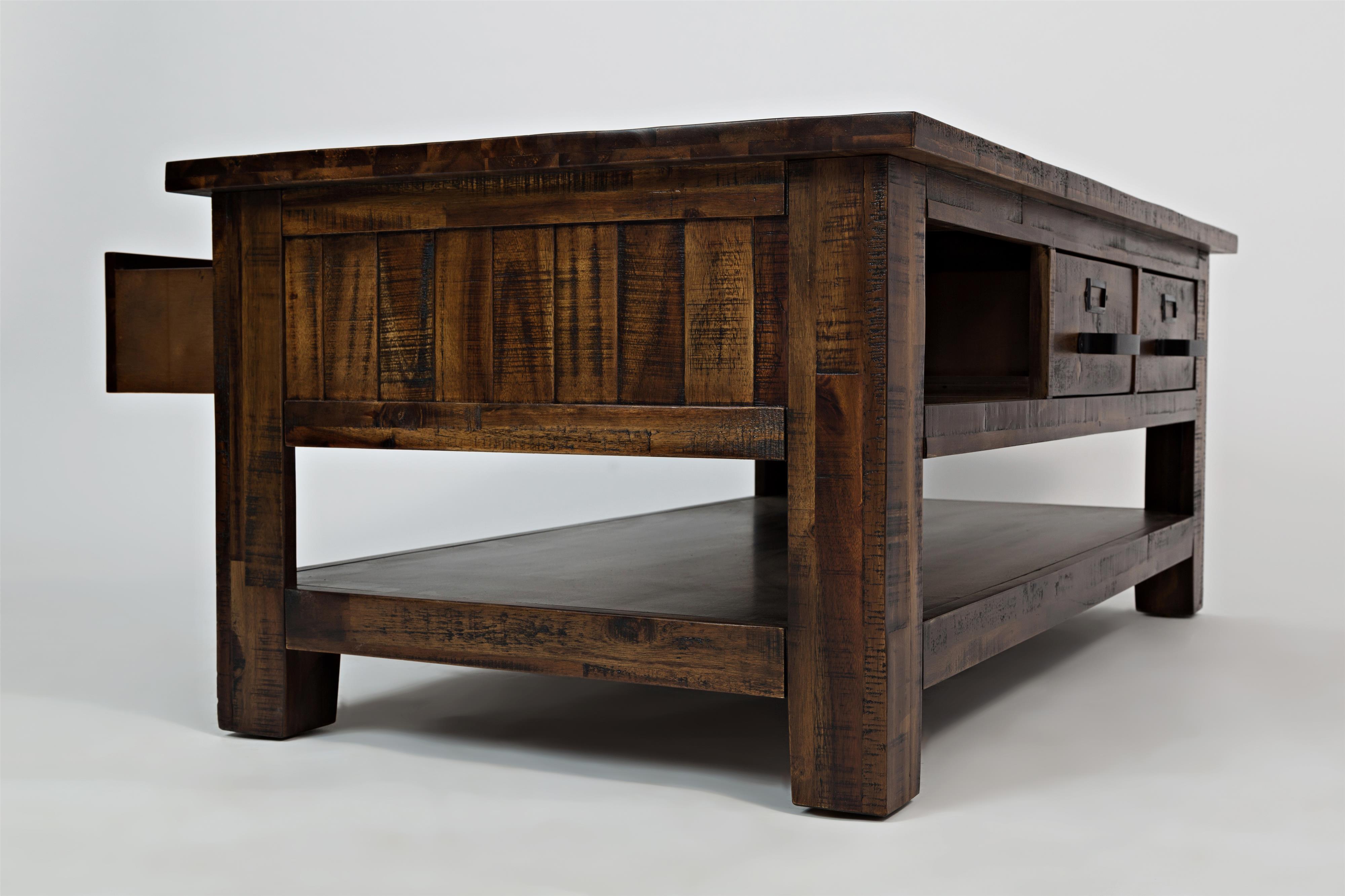 Jofran Cannon ValleyThree Drawer Cocktail Table